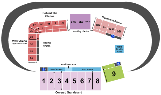 Ellensburg Rodeo Ellensburg Rodeo Seating Chart